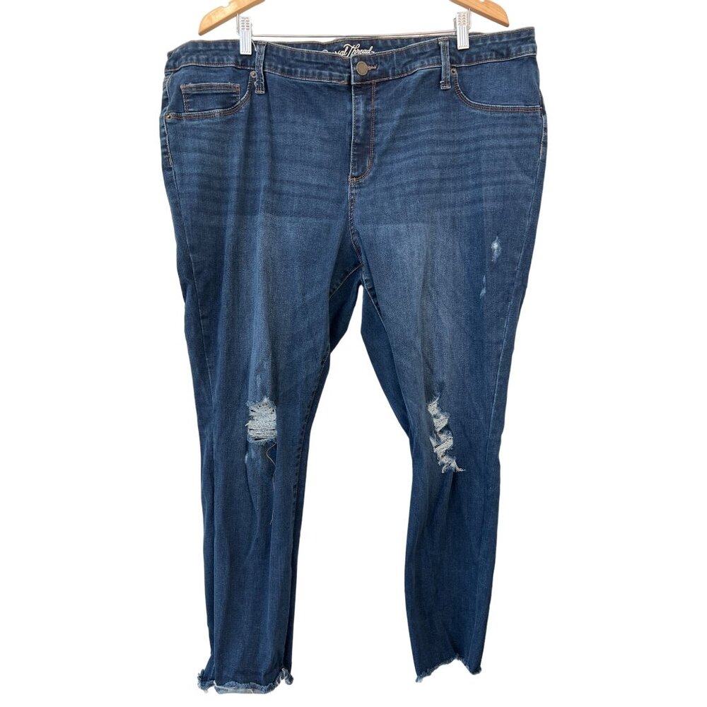 Universal Thread Distressed Jegging Size 26w Plus… - image 1